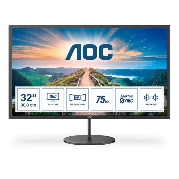 AOC Q32V4 31.5" LED IPS 2K Ultra HD HDMI Altavoces