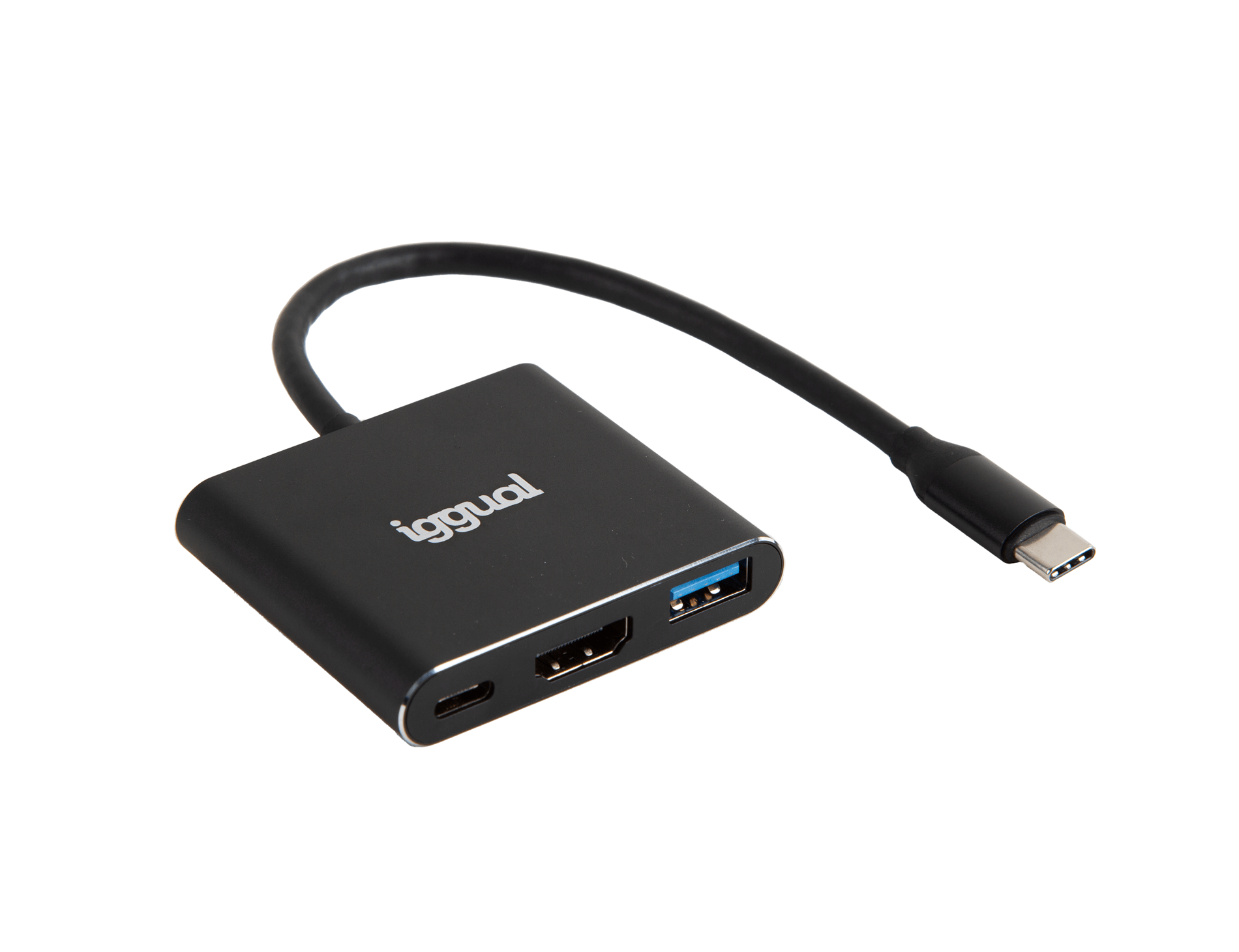 iggual hub tipo c 3 en 1 hdmi usb3.0 pd100w