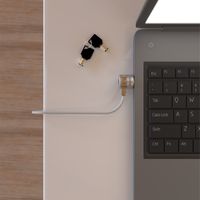 Miniatura 5 de AISENS Cable de Seguridad con Cerradura de Llave para Ordenador, Monitor, Portatil 1.5 m