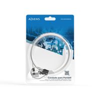 Miniatura 6 de AISENS Cable de Seguridad con Cerradura de Llave para Ordenador, Monitor, Portatil 1.5 m