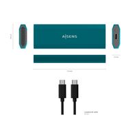 Miniatura 4 de CAJA EXTERNA M.2 (NGFF) ASM2-019BLU SATA/NVME A USB3.1 GEN2, AZUL