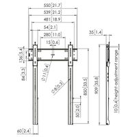 Miniatura 7 de PFW 6815 DISPLAY WALL MOUNT PORTRAIT FIX ED