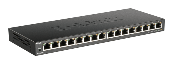 16-PORT 10/100/1000MBPS UNMANAG GIGABIT ETHERNET SWITCH IN