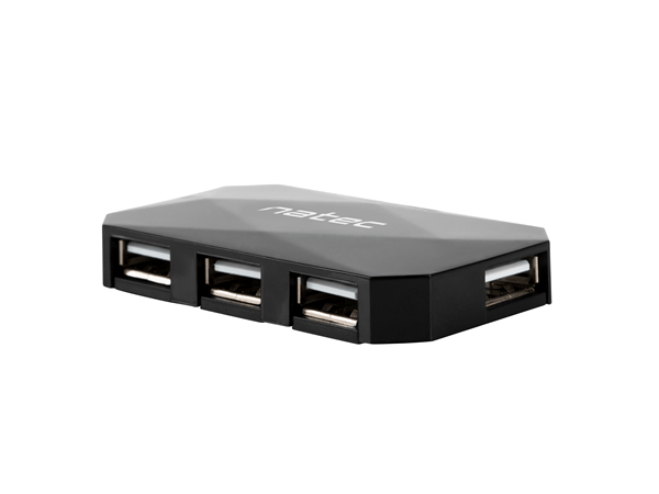 hub natec locust 4 puertos usb 2.0 negro