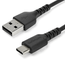 2M DURABLE USB 2.0 TO USB C CABLE BLACK ARAMID FIB ER
