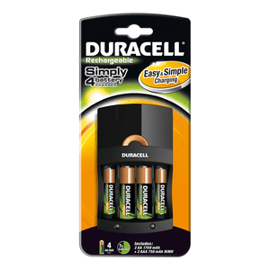 CARGADOR---PILA-DURACELL-4HRS.--2-PILAS-AA-1300mAh-----2-PILAS-AAA-750mAh