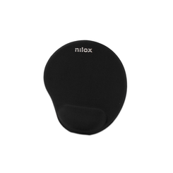 ALFOMBRILLA RATON NILOX NXMPE01 ERGONOMICA (25x22) NEGRO