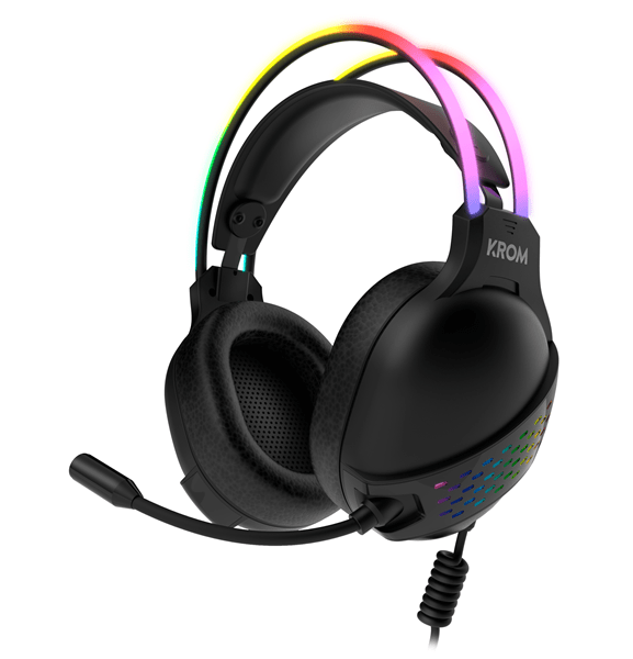 auriculares + micro krom klaim rgb led