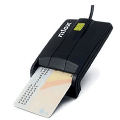 LECTOR DNI ELECTRONICO NILOX NEGRO