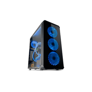 CAJA SEMITORRE NOX HUMMER TGX RGB NEGRA CRISTAL TEMPLADO S/F USB 3.0