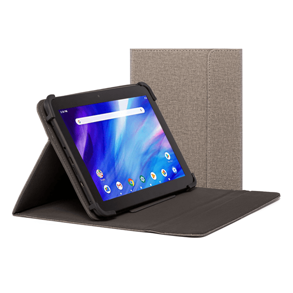 Funda tablet - Nilox NXFB005, Universal, Para de 9.7" a 10.5", Poliéster, Tapa libro, Gris