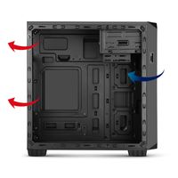 Miniatura 7 de CAJA MICROATX NOX COOLBAY MX2 NEGRA S/F USB 3.0
