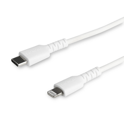 1M USB C TO LIGHTNING CABLE WHITE - ARAMID FIB ER