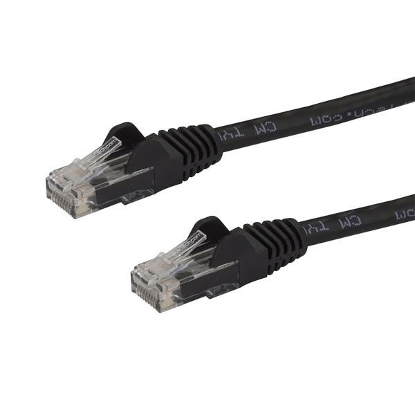0.5m black snagless cat6 utp patch cable