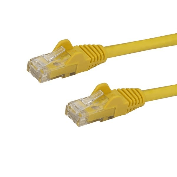 cable 1m amarillo red gigabit cat6 ethernet rj45 snagle ss