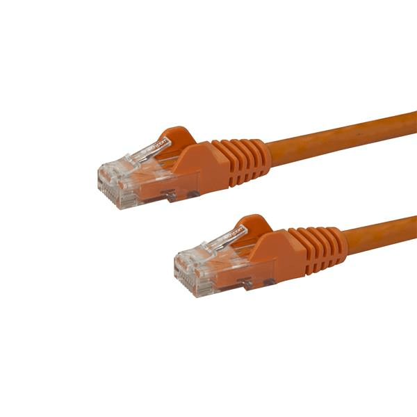 cable 10m naranja red gigabit cat6 ethernet rj45 snagle ss