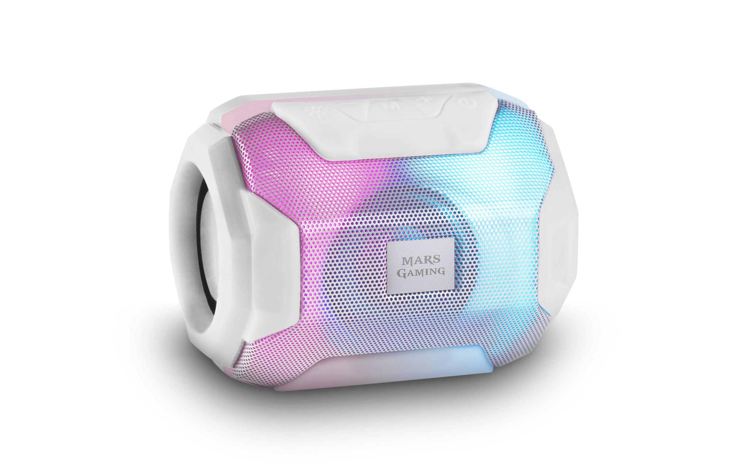 mars gaming altavoz bluetooth rgb msbax 10w white