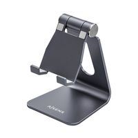Miniatura 2 de AISENS Soporte De Sobremesa Tamaño M Ajustable (1 Pivote) Para Movil / Tablet, Gris