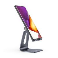 Miniatura 4 de AISENS Soporte De Sobremesa Tamaño M Ajustable (1 Pivote) Para Movil / Tablet, Gris