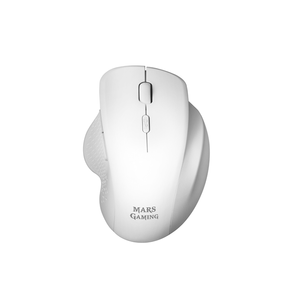 MOUSE WIRELESS MARS GAMING MMWERGO WHITE 3200DPI SWITCHES MECANICOS KAILH DISEÑO ERGONOMICO DIEST