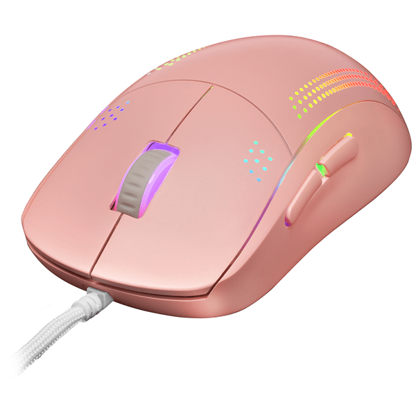 mars gaming ratón mmpro ultralight rgb pink
