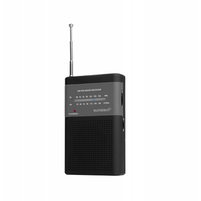 RADIO-PORTATIL-ANALOGICA-SUNSTECH-AM-FM-ALTAVOZ-FRONTAL-CONEXION-PARA-AURICULARES-ANTENA-TELESCOPICA-2XAA-NEGRO-RPS42BLISBK