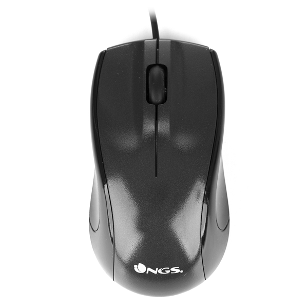 mouse ngs black mist optico con cable