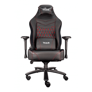 SILLA GAMER TALIUS MAMUT NEGRA/ROJA 4D, FROG, BASE METAL, RUEDAS NYLON, SOPORTA HASTA 170KG