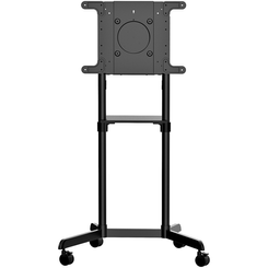 MOBILE TV CART - FOR 37-70 TVS- W/SHELF STORAGE - ROTATE/TI LT