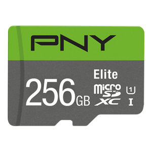 MEMORIA SD MICRO 256GB  PNY Elite microSDHC UHS-I Clase 10 100Mb/S + ADAPTADOR SD P-SDU256V11100EL-GE