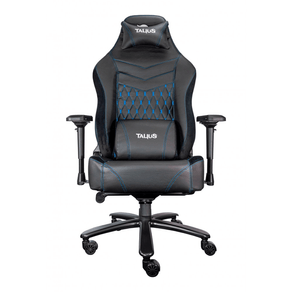 SILLA GAMER TALIUS MAMUT NEGRA/AZUL 4D, FROG, BASE METAL, RUEDAS NYLON, SOPORTA HASTA 170KG