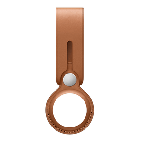 Airtag-Leather-Loop-Saddle-Brown
