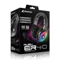 Miniatura 6 de AURICULARES GAMING SHARKOON RUSH ER40 NEGRO MICROFONO ALAMBRICO RGB