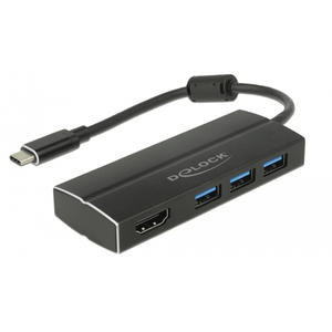 Delock Adaptador USB Tipo C 3.0 x USB Tipo-A HDMI