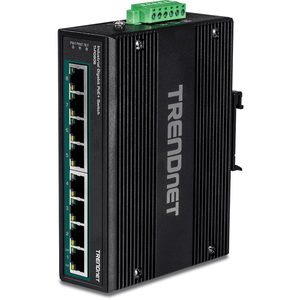 8-PORT-INDUSTRIAL-GIGABIT-POE--DIN-RAIL-SWITCH--24---56-V-