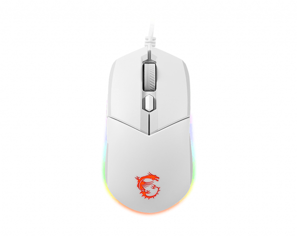 raton gaming msi clutch gm11 white