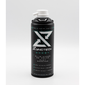 ELIMINADOR DE POLVO GHOST SYNCTECH SPRAY 300ml ALTA PRESION CANULA DE EXTENSION SIN OLOR