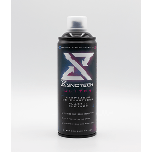 AEROSOL SYNCTECH PARA PLASTICOS GLITCH SPRAY 400ml LIMPIA REACONDICIONA Y PROTEGE SUPERFICIES PLASTICAS