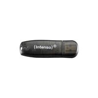 Miniatura 2 de MEMORIA 16 GB REMOVIBLE INTENSO USB 2.0 RAINBOW LINE NEGRO