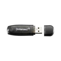 Miniatura 3 de MEMORIA 16 GB REMOVIBLE INTENSO USB 2.0 RAINBOW LINE NEGRO
