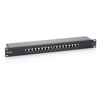 Miniatura 1 de PATCH PANEL 16 PUERTOS CATEGORIA 6 APANTALLADO COLOR NEGRO