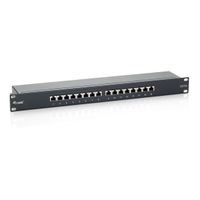 Miniatura 2 de PATCH PANEL 16 PUERTOS CATEGORIA 6 APANTALLADO COLOR NEGRO