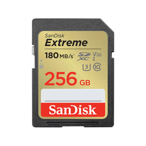 SANDISK-EXTREME-256GB-SDXC-MEMORY-CARD---1-YEAR-RESCUEPRO-DELUXE-UP-TO-180MB-S---130MB-S-READ-WRITE-SPEEDS-UHS-I-CLASS-10-U3-V30