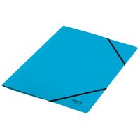 Miniatura 4 de CARPETA DE CARTON CON GOMAS Y SIN SOLAPAS A4 RECYCLE 100% AZUL LEITZ 39080035