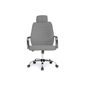 SILLA DE OFICINA EQUIP RESPALDO MEDIO COLOR GRIS RECUBRIMIENTO PU DE ALTA CALIDADDISE??O ERGONOMIC