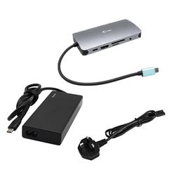 USB-C METAL NANO DOCK HDMI/VGA LAN POWER DELIVERY 100W CHARG ER