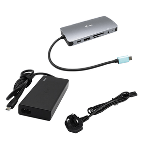 USB-C METAL NANO DOCK HDMI/VGA LAN POWER DELIVERY 100W CHARG ER