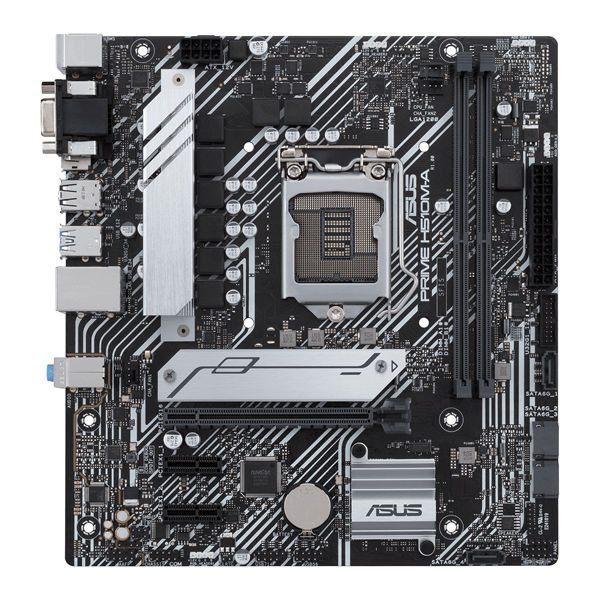 placa intel core i3 i5 i7 i9 asus h510m-a prime sk1200 ddr4 pcx3.0 matx hdmi dport